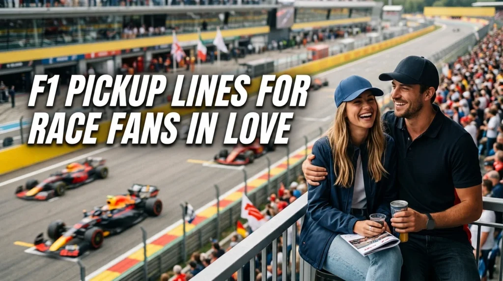 F1 Pickup Lines For Race Fans In Love