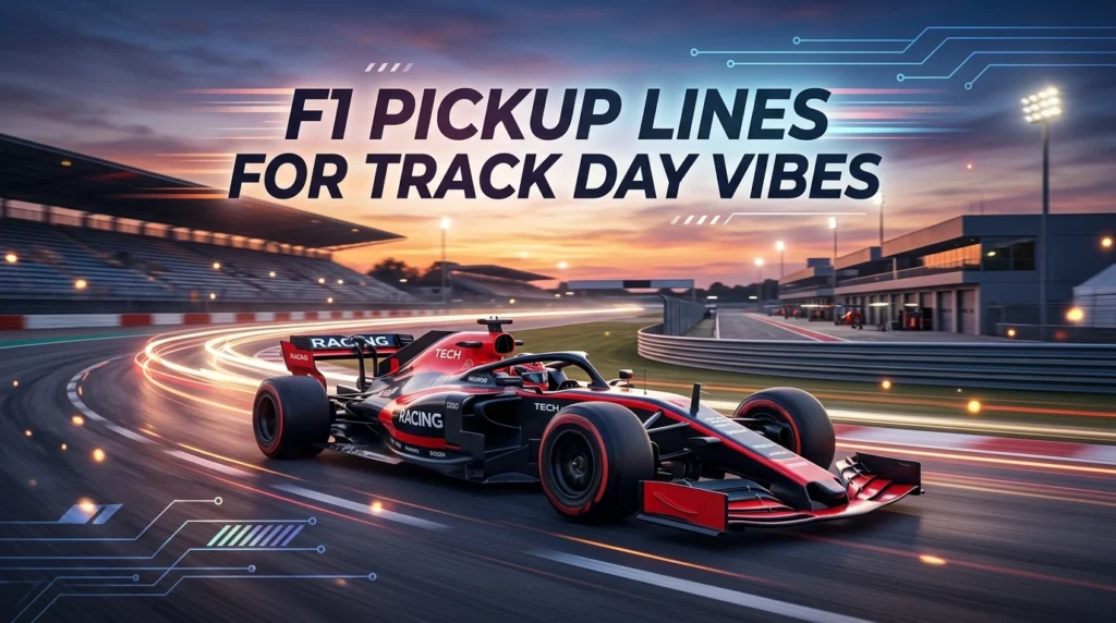 F1 Pickup Lines For Track Day Vibes