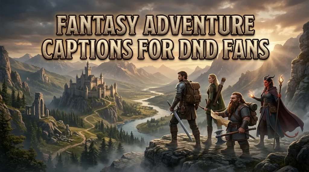 Fantasy Adventure Captions For Dnd Fans