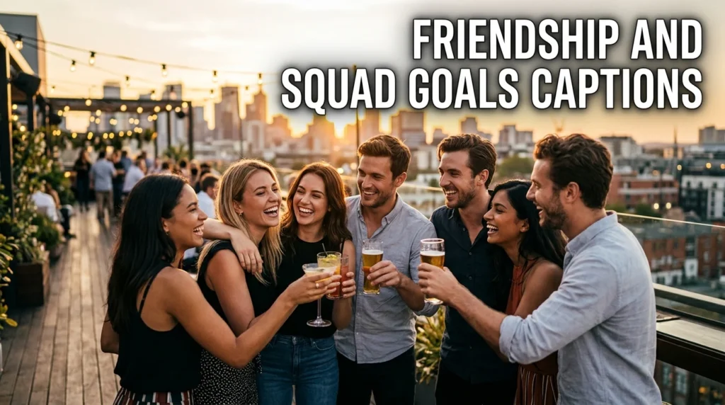Friendship And Squad Goals Captions
