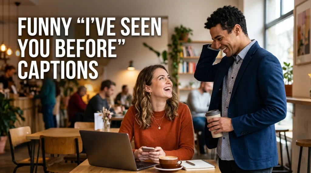 Funny "I've Seen You Before" Captions
