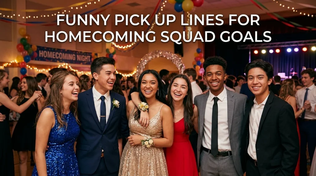 Funny Pick Up Lines For Homecoming Squad Goals