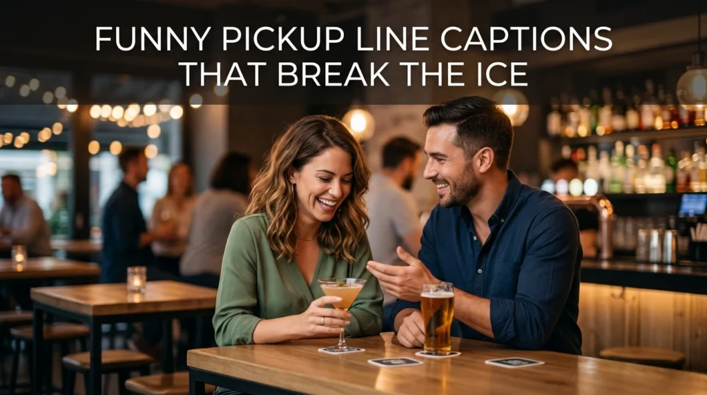 Funny Pickup Line Captions That Break The Ice