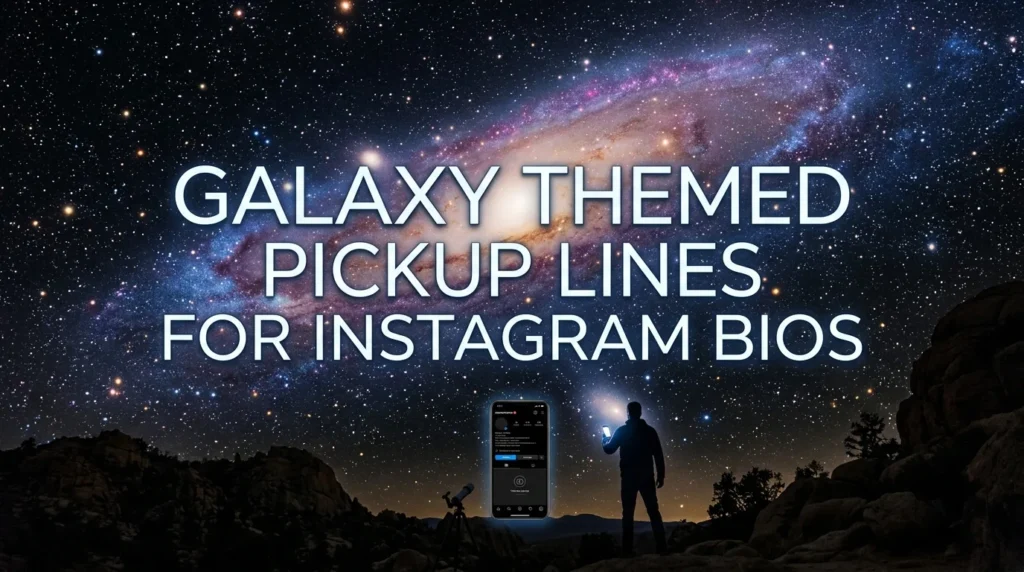Galaxy Themed Pickup Lines For Instagram Bios