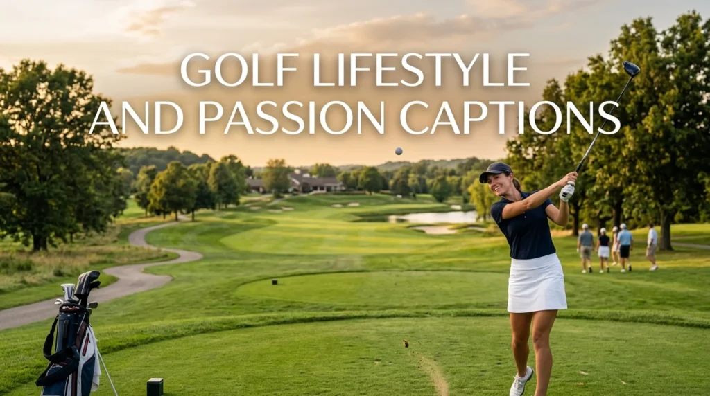 Golf Lifestyle And Passion Captions