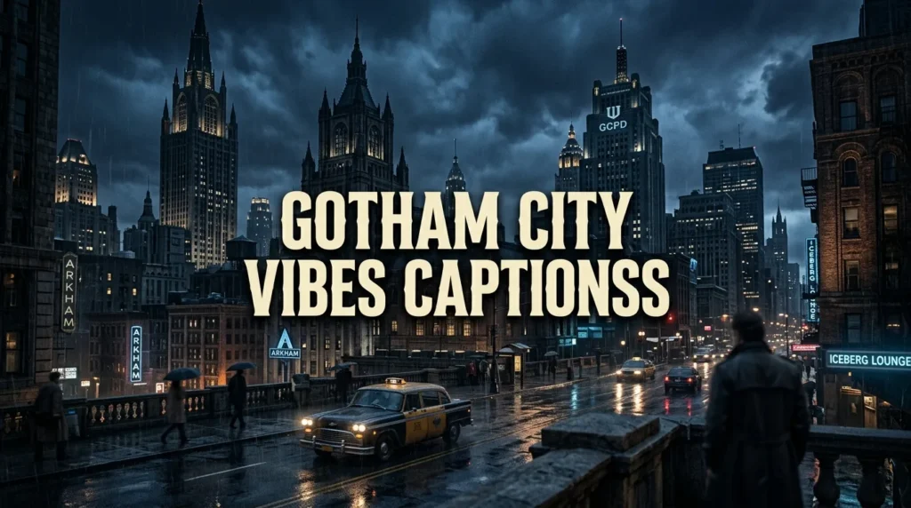 Gotham City Vibes Captions