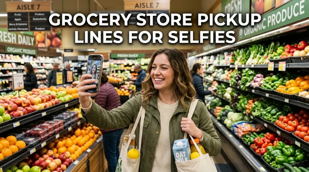 Grocery Store Pickup Lines For Selfies