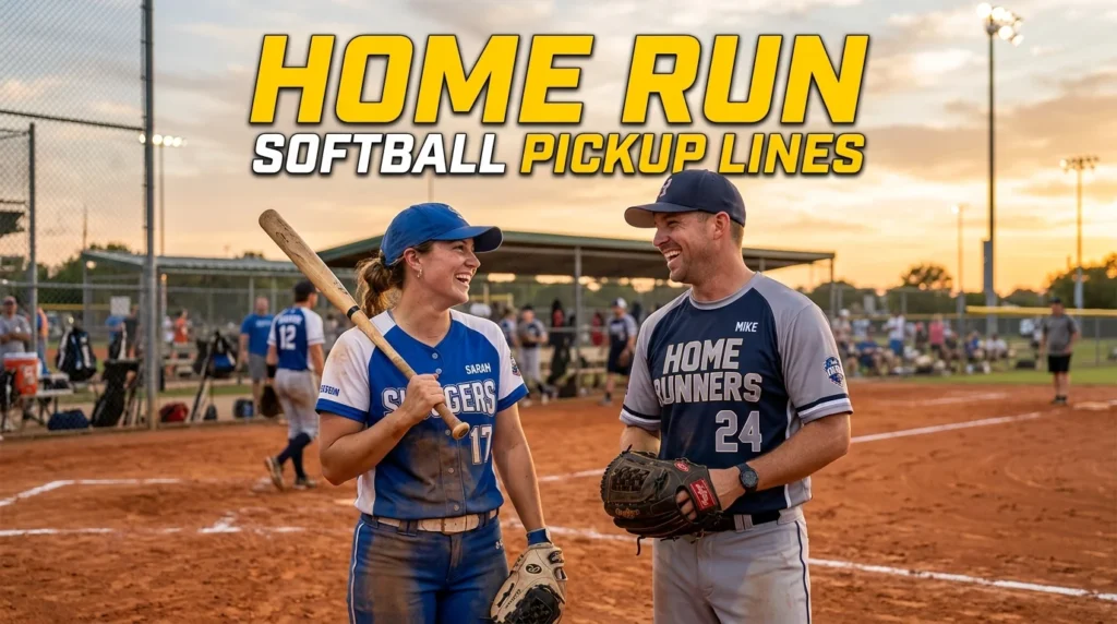 Home Run Softball Pickup Lines