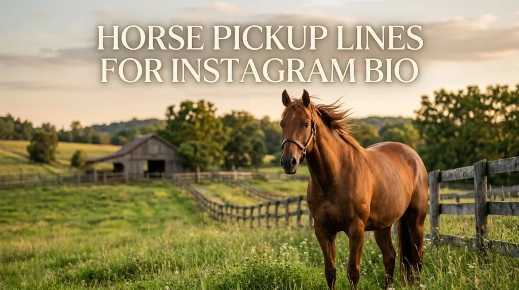 Horse Pickup Lines For Instagram Bio