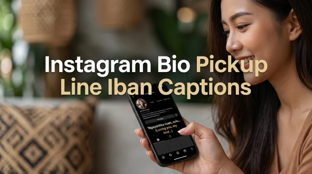 Instagram Bio Pickup Line Iban Captions