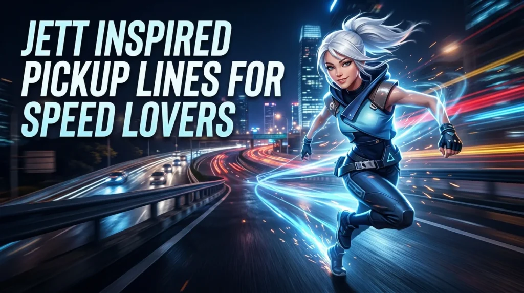 Jett Inspired Pickup Lines For Speed Lovers