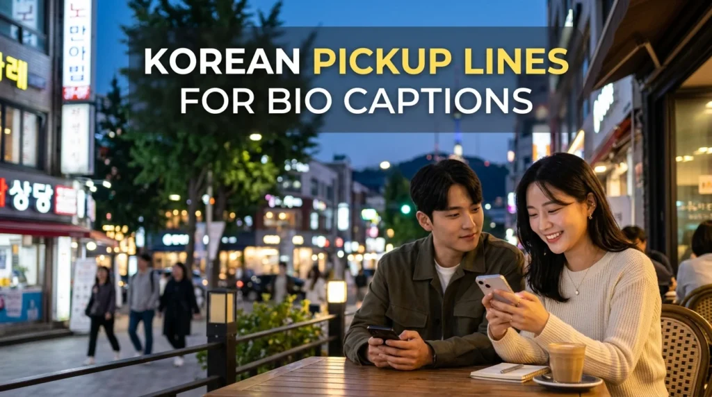 Korean Pickup Lines For Bio Captions