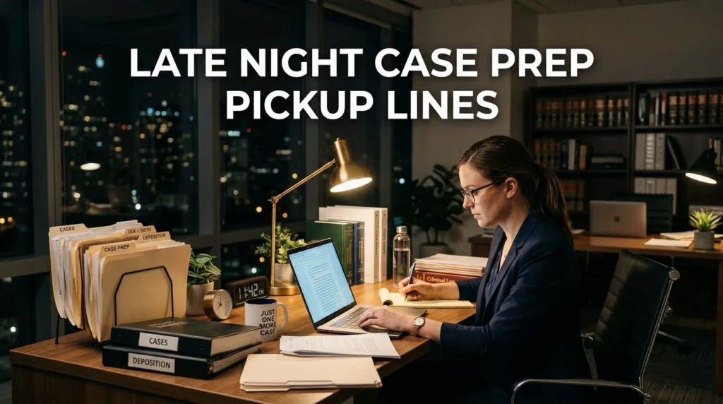 Late Night Case Prep Pickup Lines