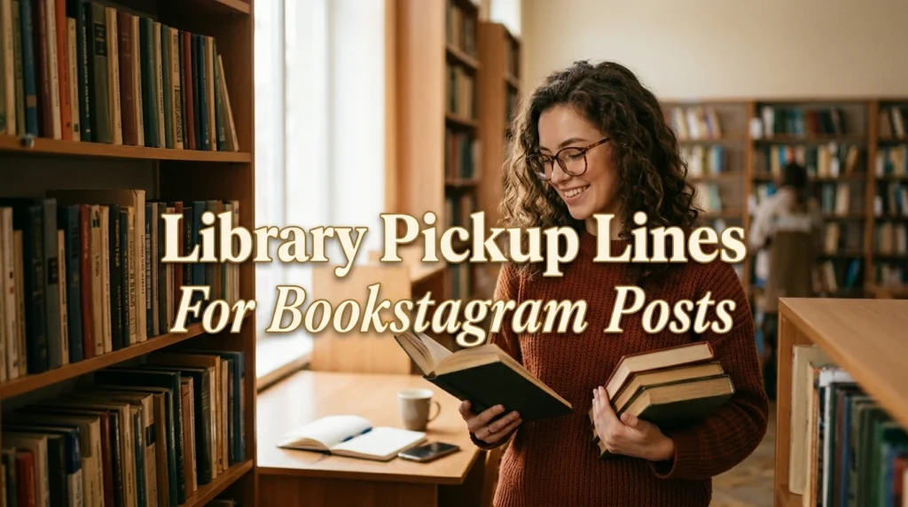 Library Pickup Lines For Bookstagram Posts