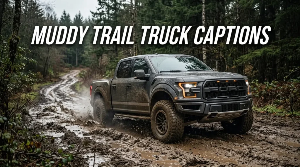 Muddy Trail Truck Captions