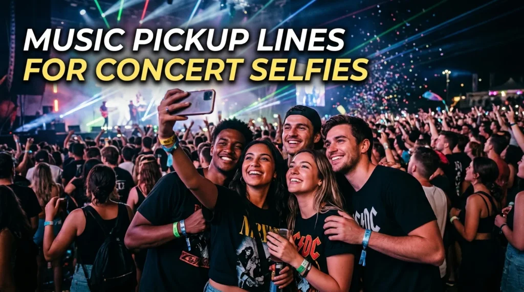 Music Pickup Lines For Concert Selfies