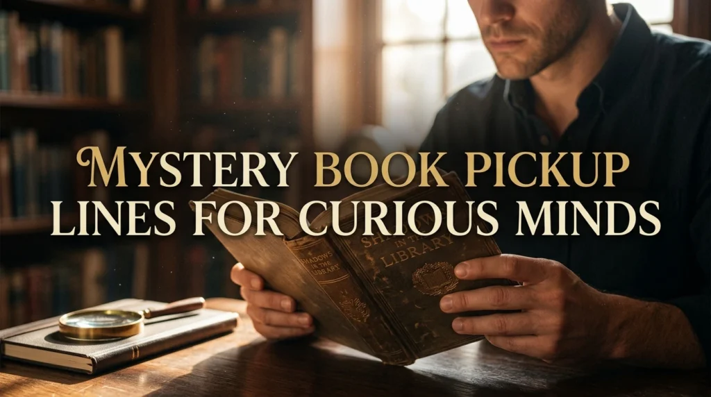 Mystery Book Pickup Lines For Curious Minds