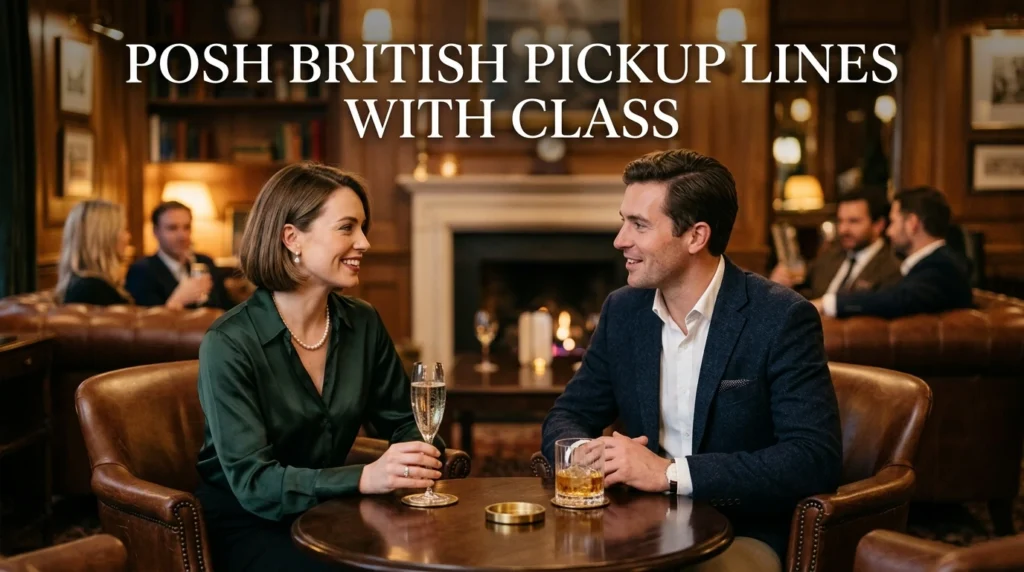 Posh British Pickup Lines With Class