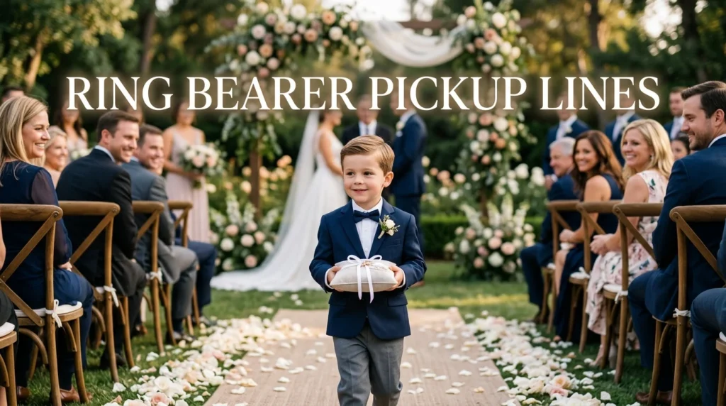 Ring Bearer Pickup Lines