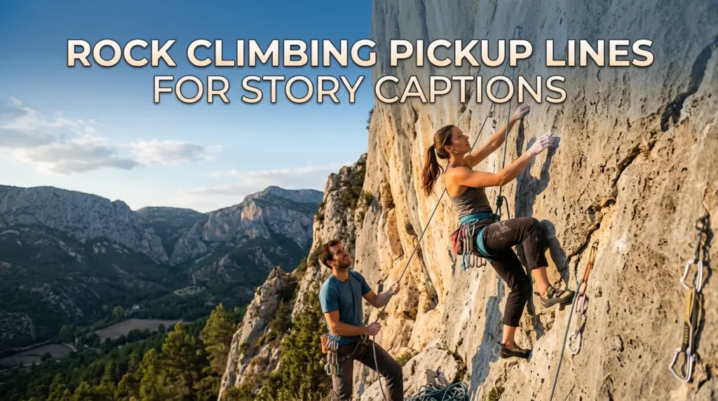 Rock Climbing Pickup Lines For Story Captions
