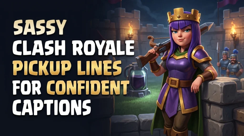 Sassy Clash Royale Pickup Lines For Confident Captions