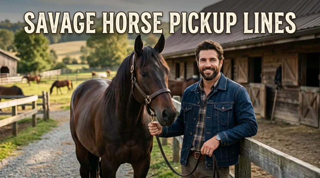 Savage Horse Pickup Lines