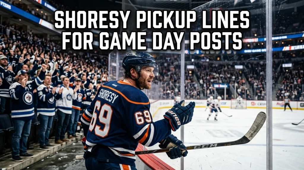 Shoresy Pickup Lines For Game Day Posts