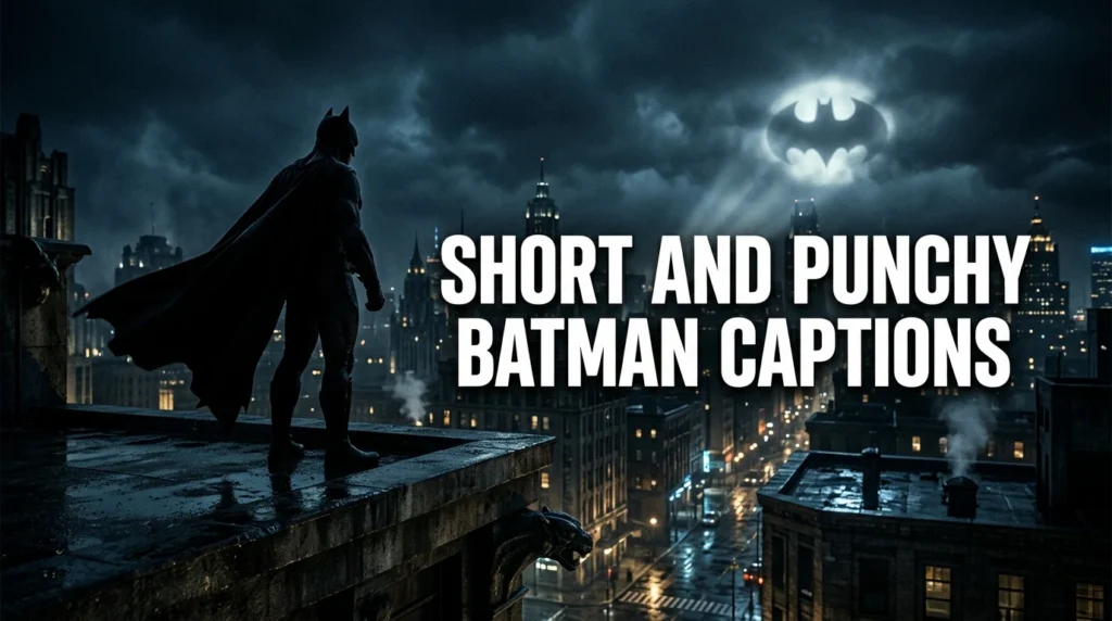 Short And Punchy Batman Captions
