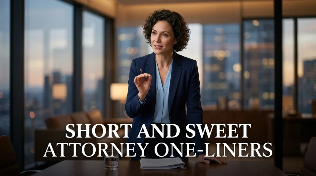 Short And Sweet Attorney One-Liners