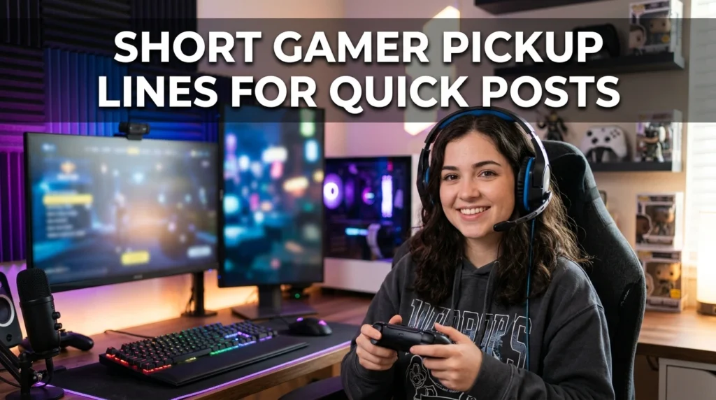 Short Gamer Pickup Lines For Quick Posts