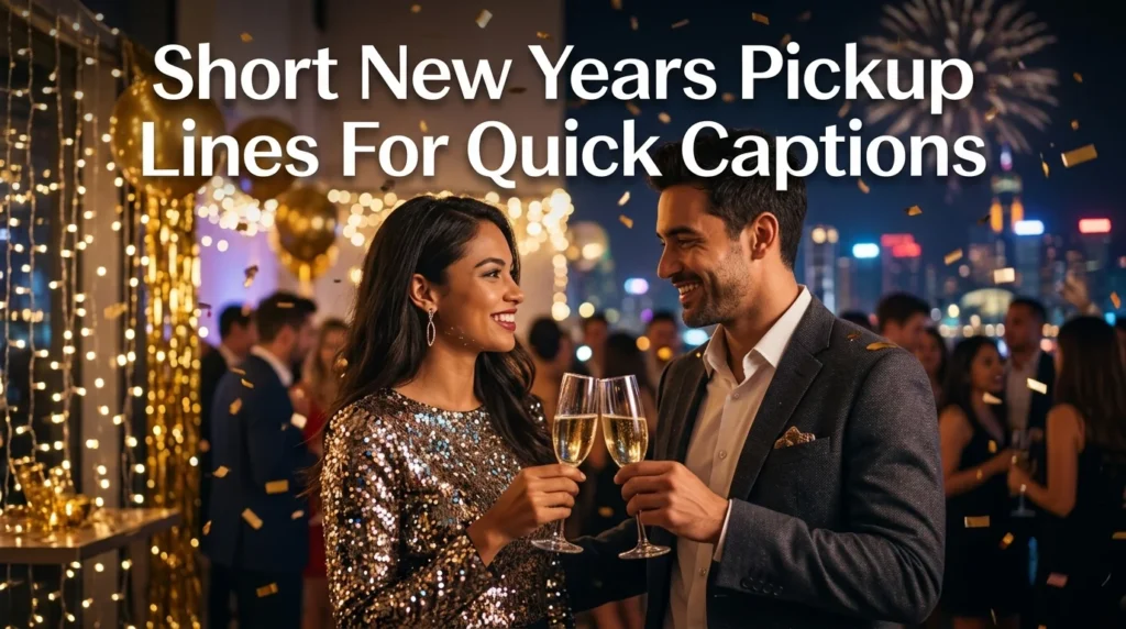 Short New Years Pickup Lines For Quick Captions
