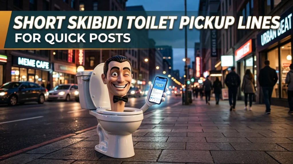 Short Skibidi Toilet Pickup Lines For Quick Posts