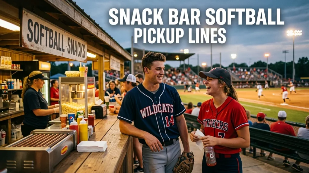 Snack Bar Softball Pickup Lines