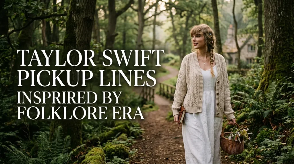 Taylor Swift Pickup Lines Inspired By Folklore Era