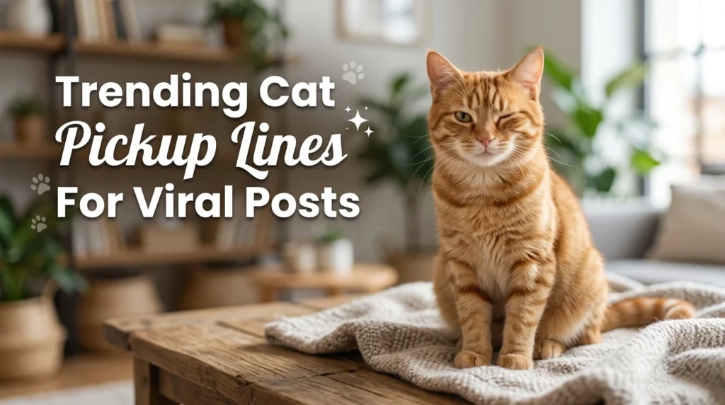Trending Cat Pickup Lines For Viral Posts