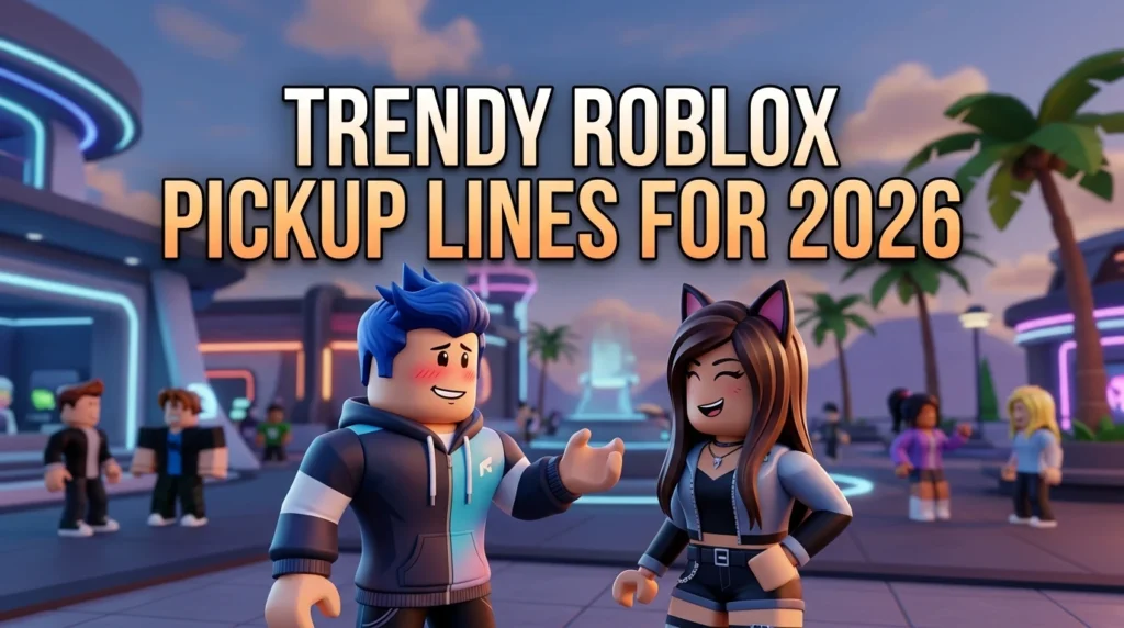 Trendy Roblox Pickup Lines For 2026