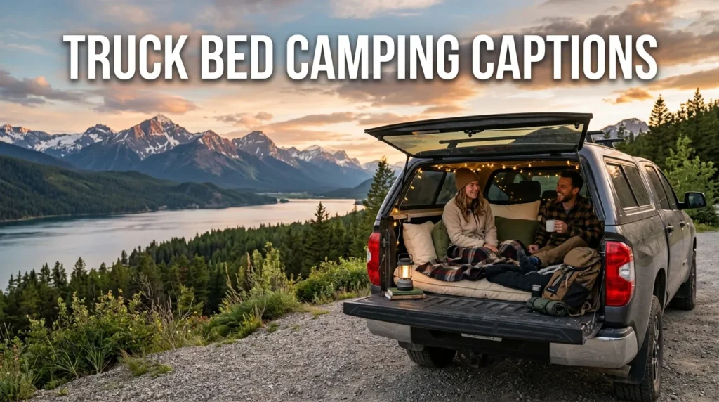 Truck Bed Camping Captions
