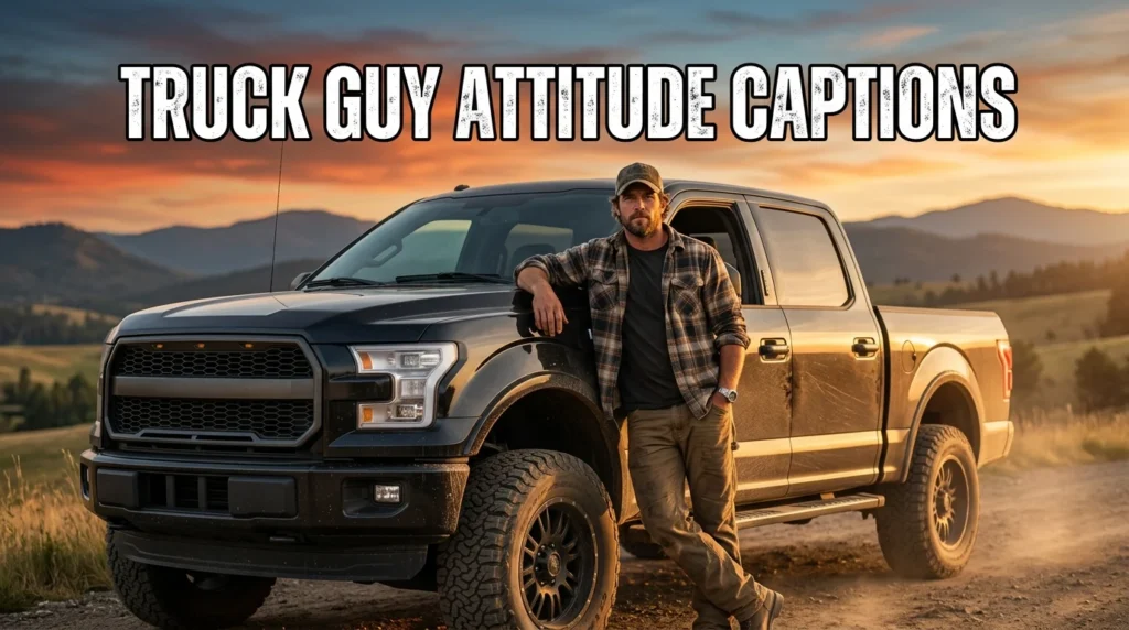 Truck Guy Attitude Captions