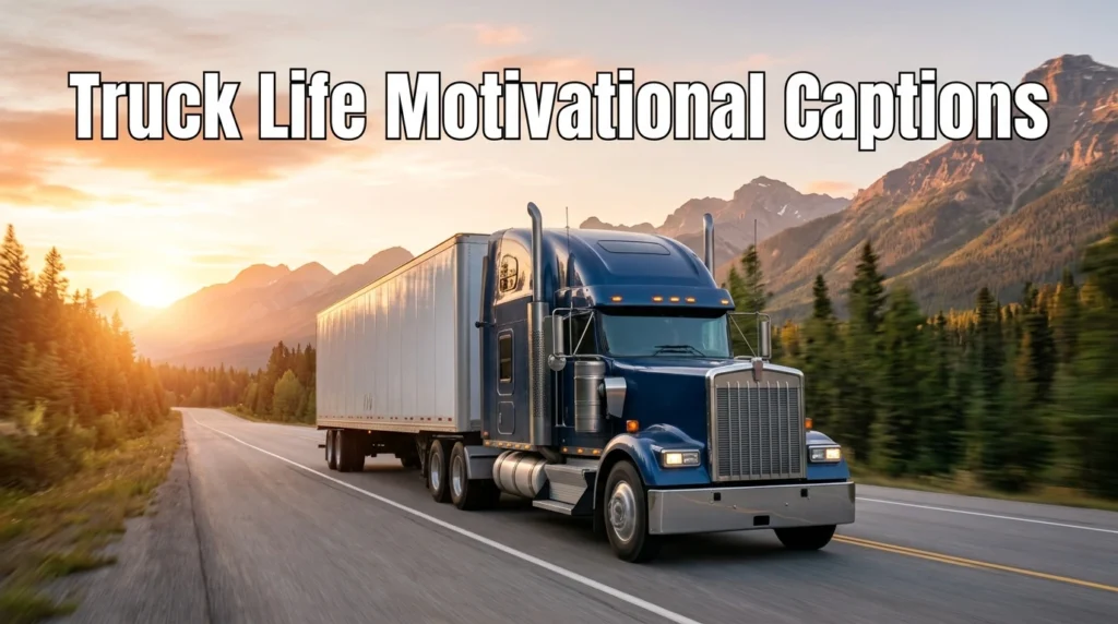 Truck Life Motivational Captions
