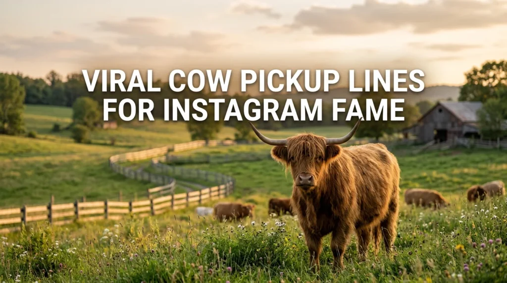Viral Cow Pickup Lines For Instagram Fame
