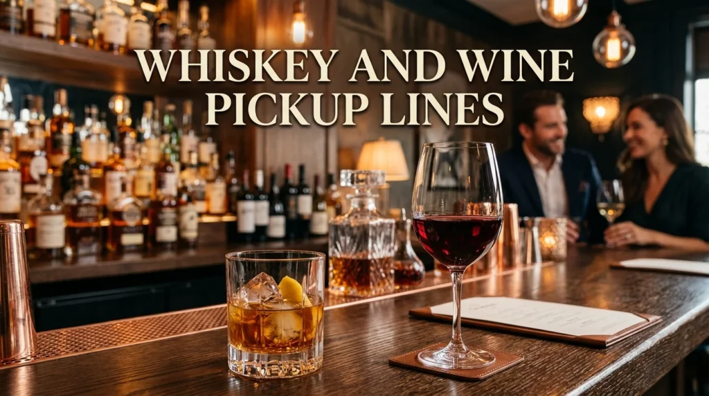 Whiskey And Wine Pickup Lines