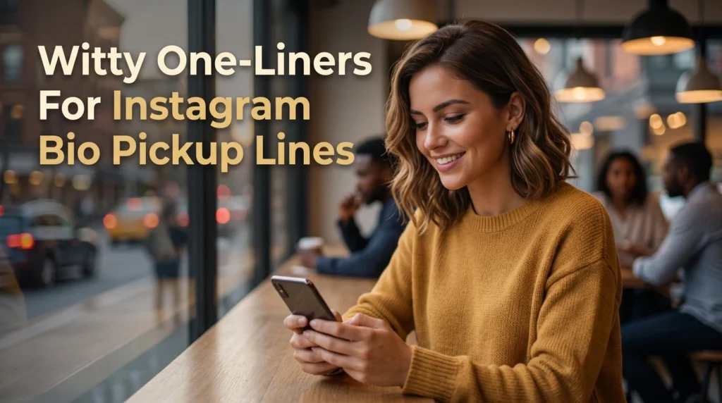 Witty One-Liners For Instagram Bio Pickup Lines
