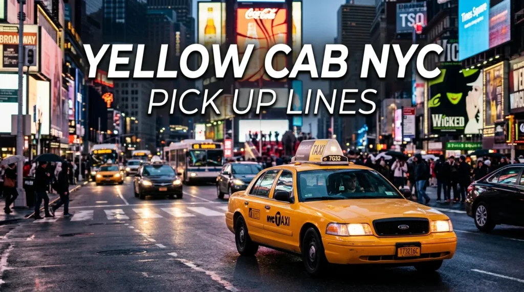 Yellow Cab Nyc Pick Up Lines