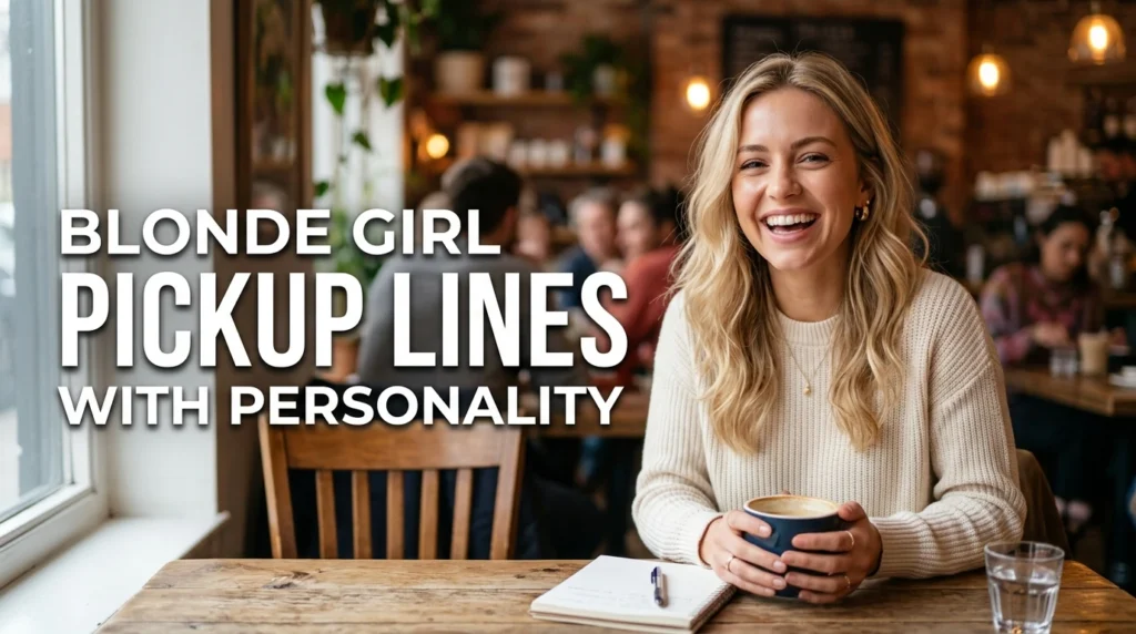 Blonde Girl Pickup Lines With Personality