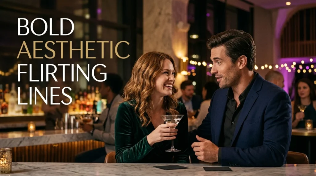 Bold Aesthetic Flirting Lines