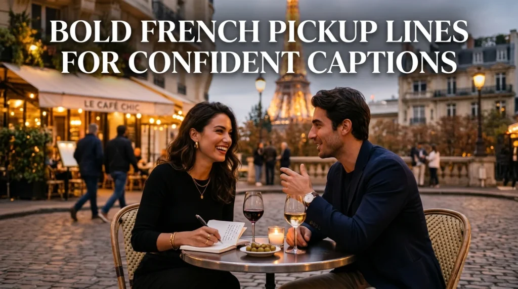 Bold French Pickup Lines For Confident Captions