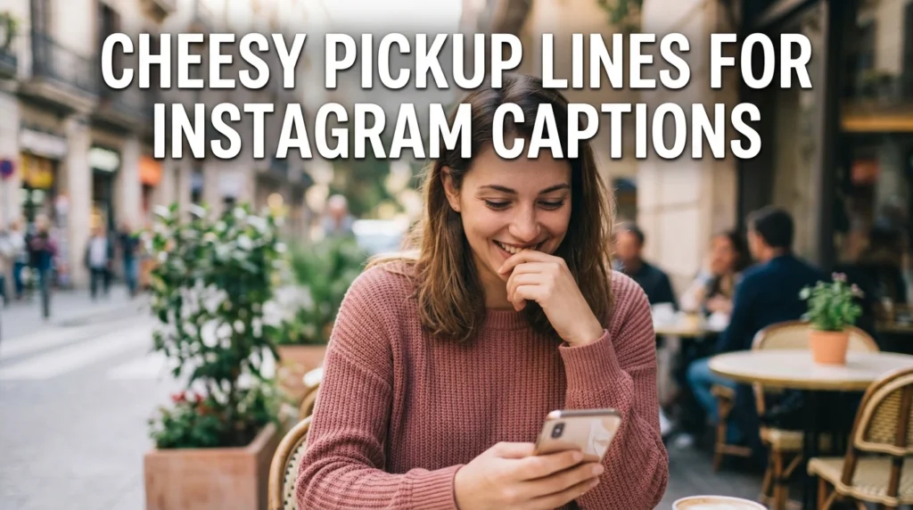 Cheesy Pickup Lines For Instagram Captions