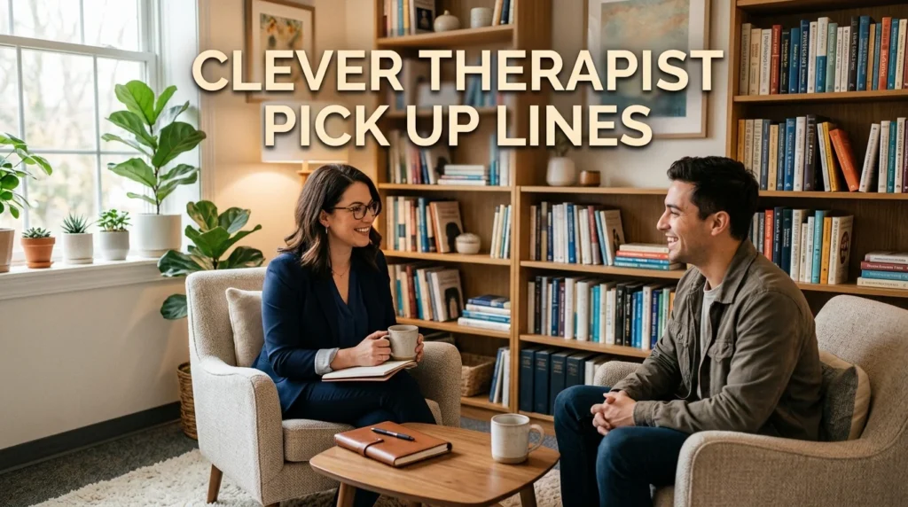 Clever Therapist Pick Up Lines