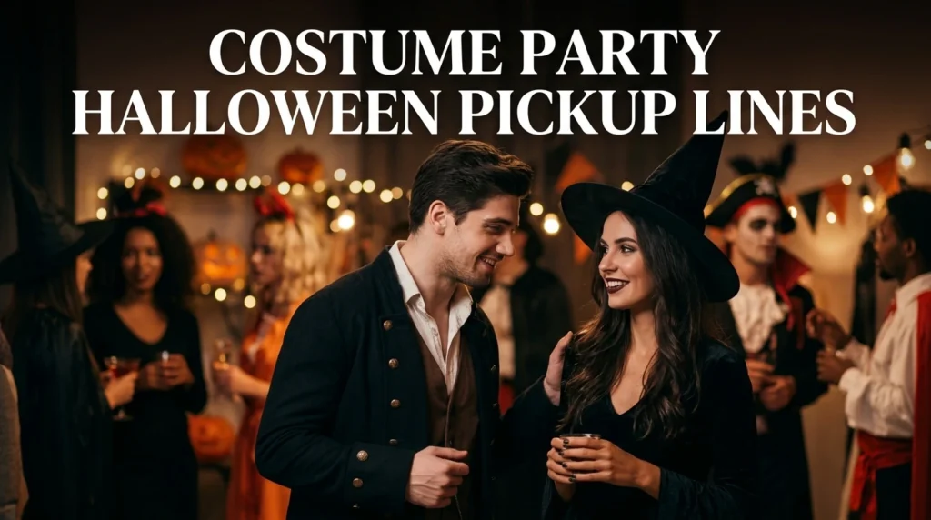 Costume Party Halloween Pickup Lines
