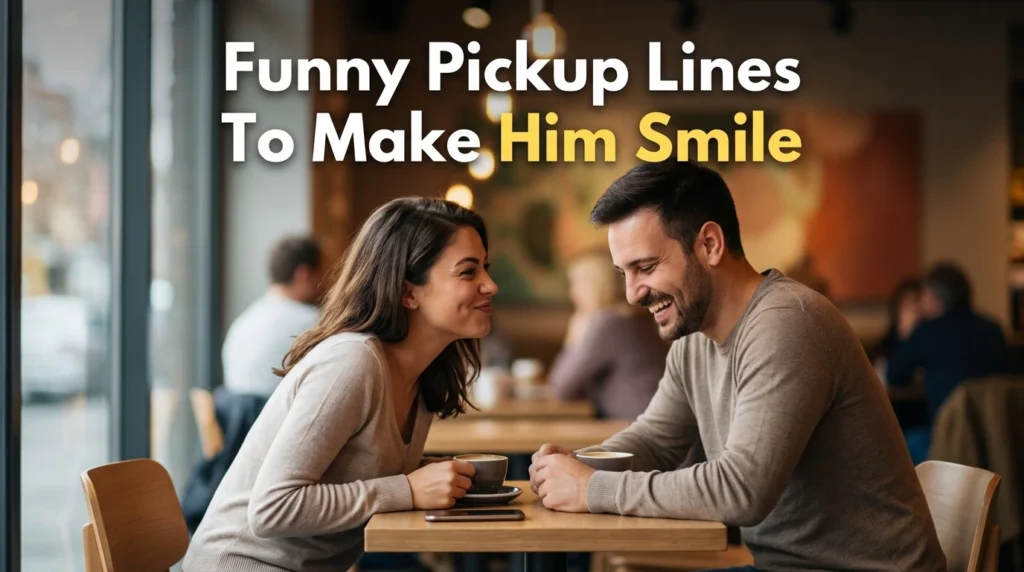 Funny Pickup Lines To Make Him Smile